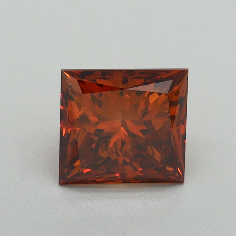 Princess Fancy Deep Orange Lab-grown Diamond 1.53ct VS1 loose diamond