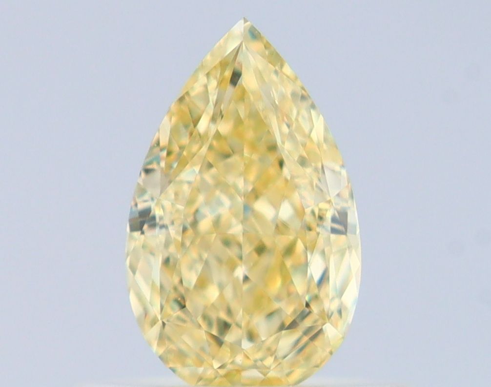Pear Fancy Yellow Natural Diamond 0.5ct VS1 loose diamond