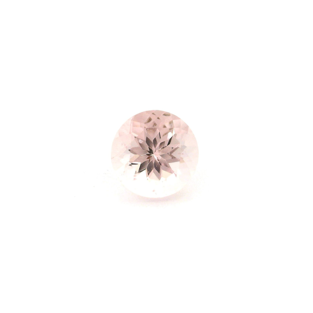 Round Pink Morganite 2.12ct loose gemstone