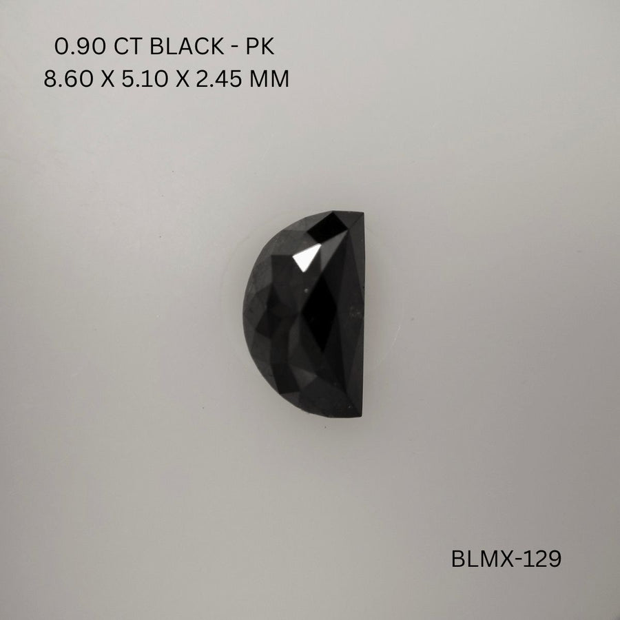 Half Moon Black Natural Diamond 0.9ct I1 loose diamond