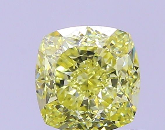 Cushion Fancy Yellow Natural Diamond 0.77ct VVS2 loose diamond