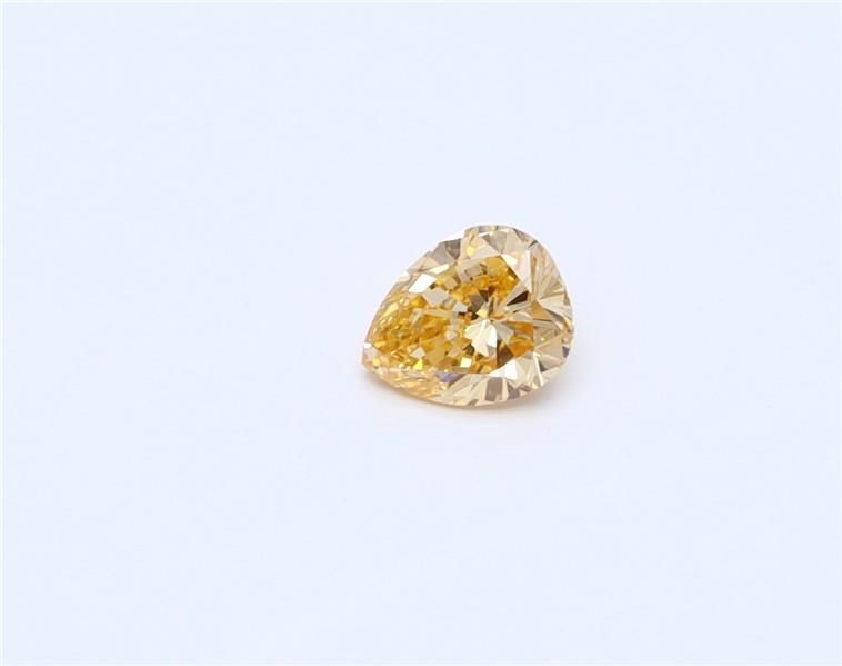 Pear Faint Orange Natural Diamond 0.19ct SI2 loose diamond