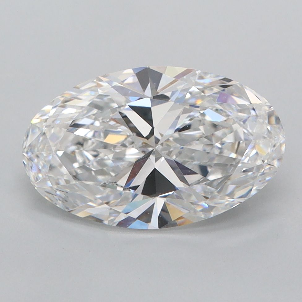 Oval Lab-Grown Diamond 2.22ct D VVS1