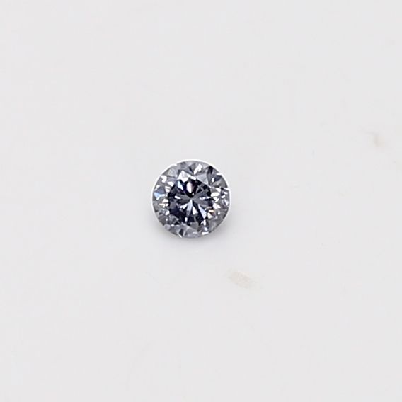 Round Fancy Light Gray Natural Diamond 0.04ct loose diamond