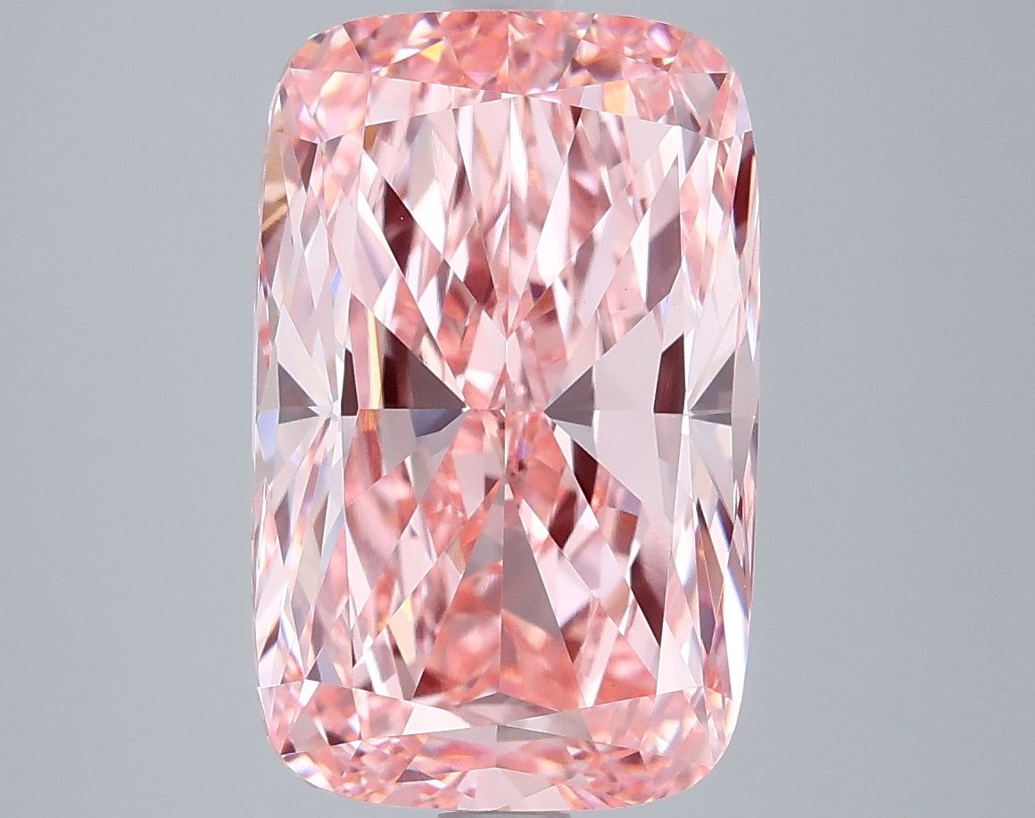 Cushion Fancy Vivid Pink Lab-grown Diamond 5.5ct VVS2 loose diamond