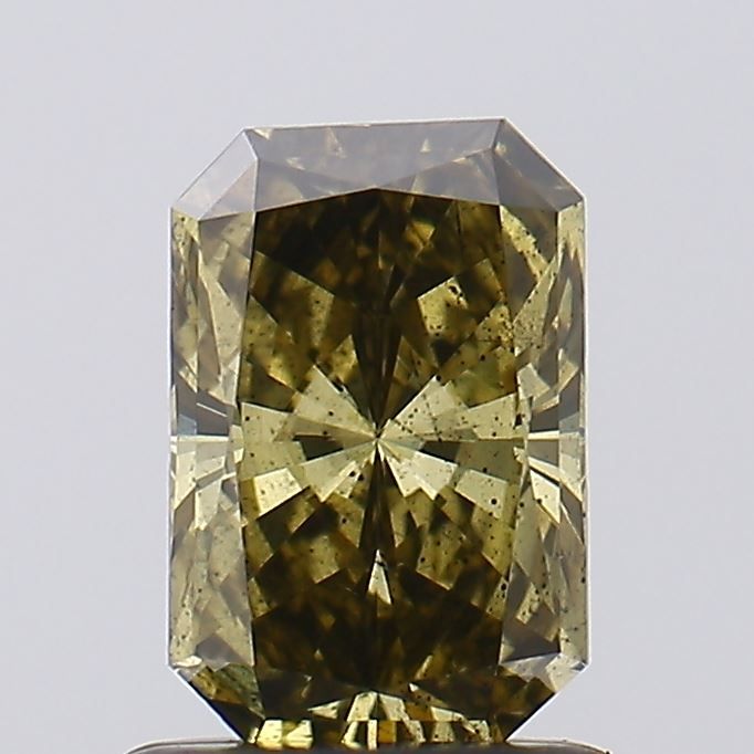 Radiant Fancy Gray Yellow Lab-grown Diamond 0.92ct SI2 loose diamond