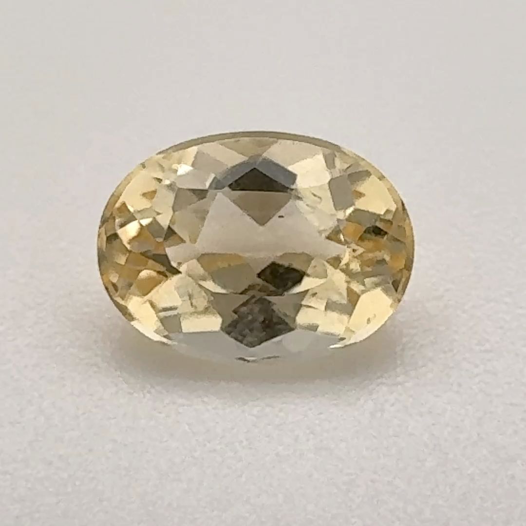 Oval Yellow Topaz 1.13ct loose gemstone