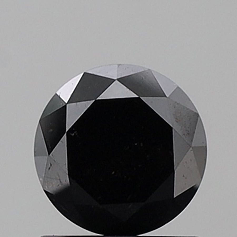Round Black Natural Diamond 1.25ct VVS2 loose diamond