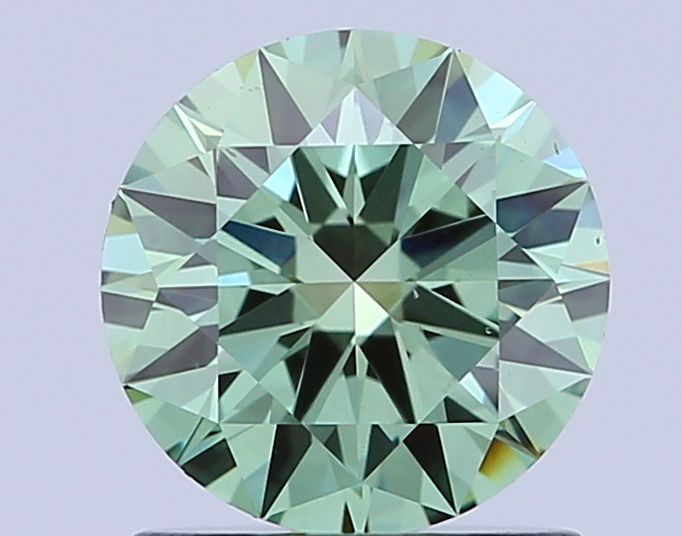 Round Fancy Vivid Green Lab-grown Diamond 1.05ct VS1 loose diamond