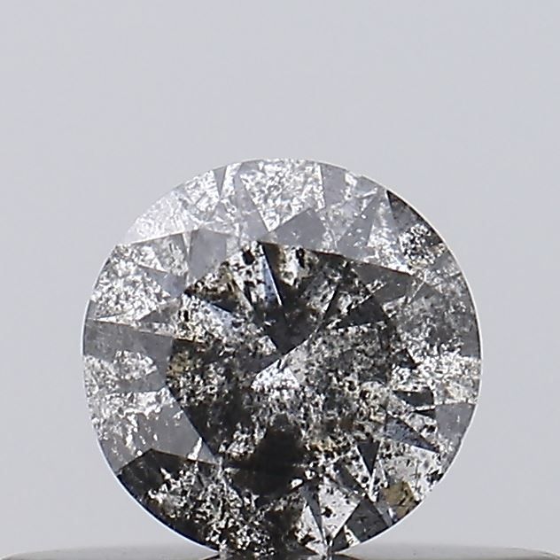Round Salt And Pepper Natural Diamond 0.24ct I3 loose diamond
