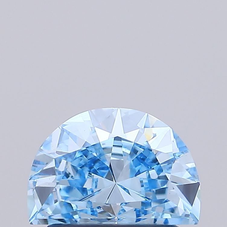 Half Moon Fancy Vivid Blue Lab-grown Diamond 0.98ct VS1 loose diamond
