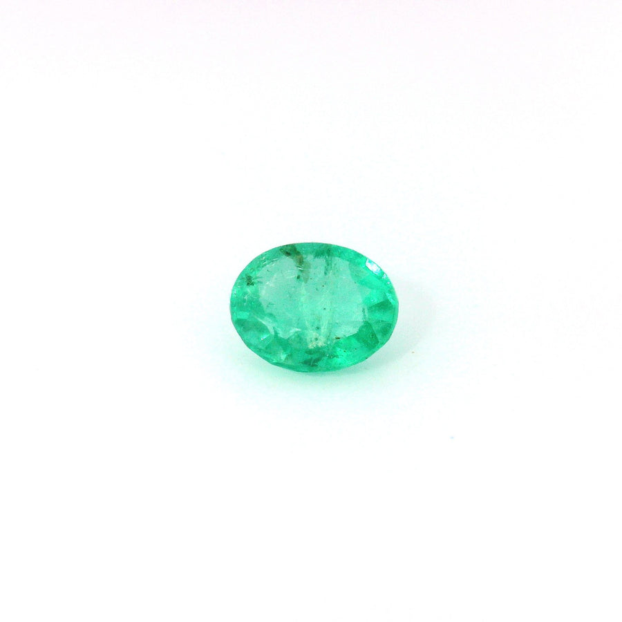 Oval Green Emerald 0.8ct loose gemstone