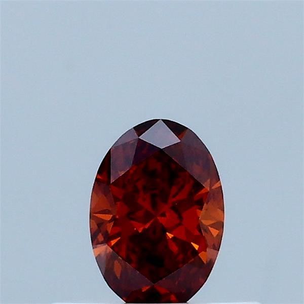 Oval Fancy Vivid Orange Lab-grown Diamond 0.31ct VS1 loose diamond