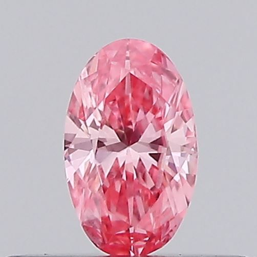 Oval Fancy Vivid Pink Lab-grown Diamond 0.21ct VVS2 loose diamond