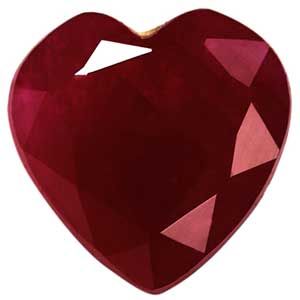 Heart Red Ruby 2.92ct loose gemstone