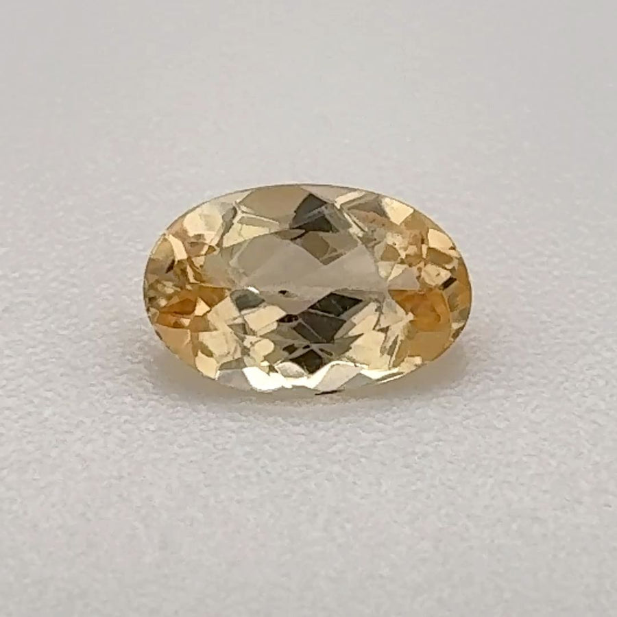 Oval Yellow Topaz 0.525ct loose gemstone