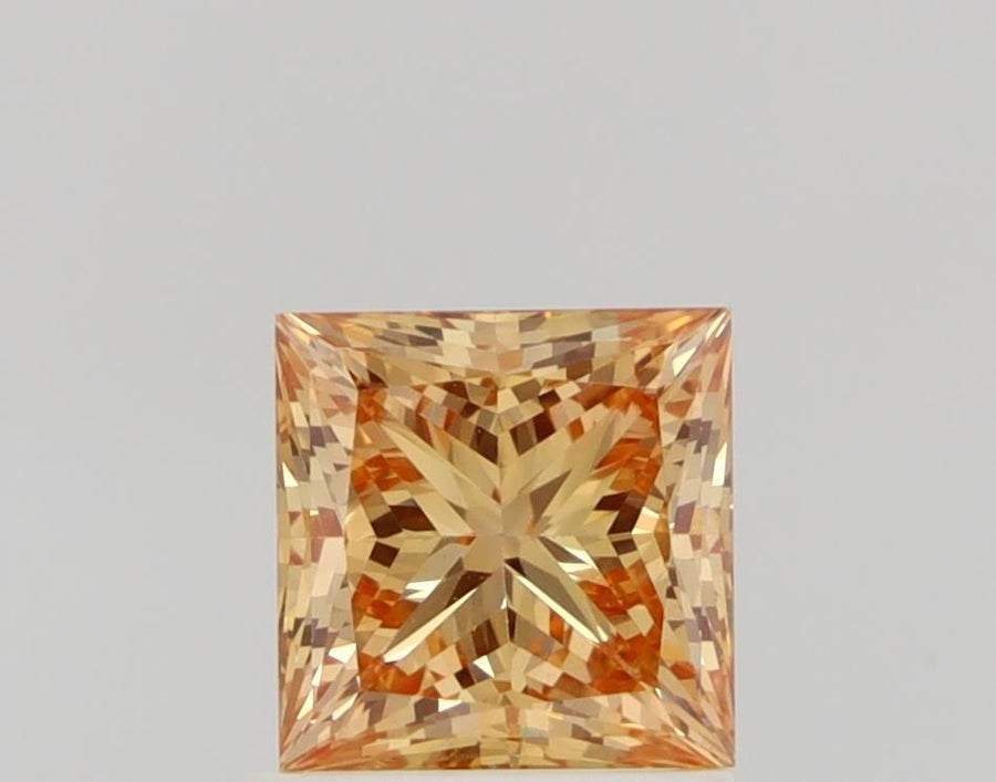 Princess Fancy Orange Lab-grown Diamond 1.13ct VVS2 loose diamond