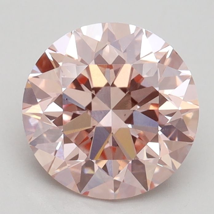 Round Fancy Pink Lab-grown Diamond 1.8ct VS1 loose diamond