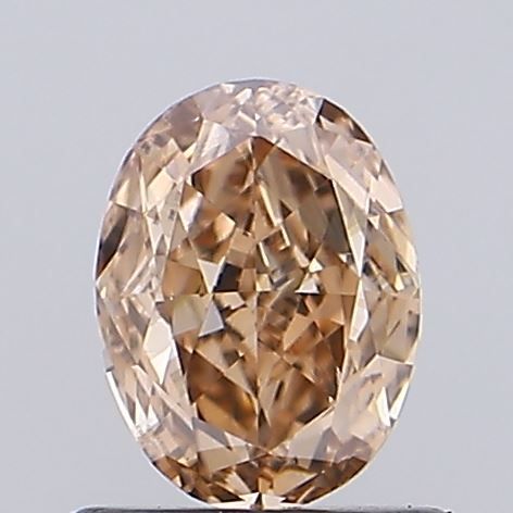 Oval Fancy Light Brown Lab-grown Diamond 0.69ct VVS2 loose diamond