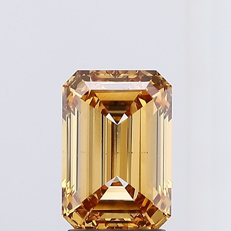 Emerald Fancy Brown Lab-grown Diamond 3.02ct VS1 loose diamond