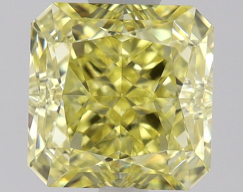 Square Radiant Fancy Intense Yellow Natural Diamond 1.01ct VS1 loose diamond