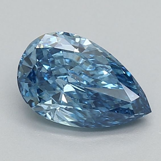 Pear Fancy Vivid Blue Lab-grown Diamond 0.51ct VS2 loose diamond