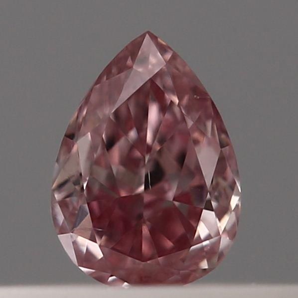 Pear Fancy Intense Purplish Pink Natural Diamond 0.1ct loose diamond