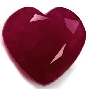 Heart Red Ruby 4.11ct loose gemstone
