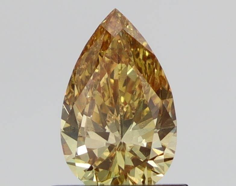 Pear Fancy Brown Lab-grown Diamond 0.71ct VS2 loose diamond