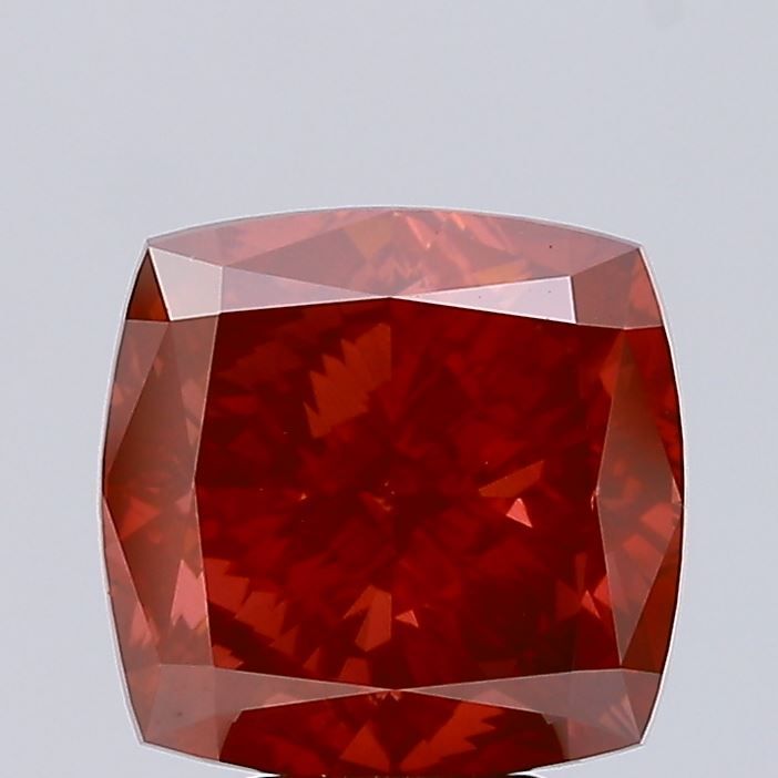 Cushion Fancy Vivid Red Lab-grown Diamond 5.3ct VS1 loose diamond