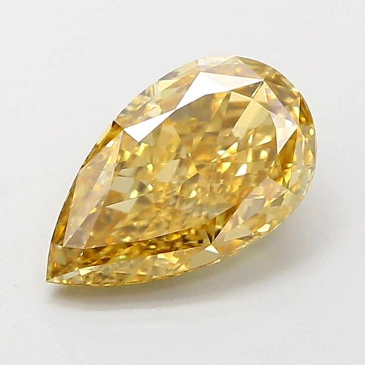 Pear Fancy Vivid Yellow Lab-grown Diamond 2.04ct VS1 loose diamond