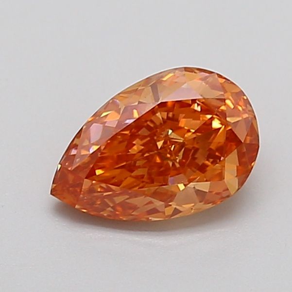 Pear Fancy Orangey Brown Lab-grown Diamond 1.05ct VS1 loose diamond
