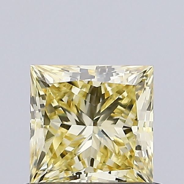 Princess Fancy Yellow Lab-grown Diamond 0.57ct VVS2 loose diamond