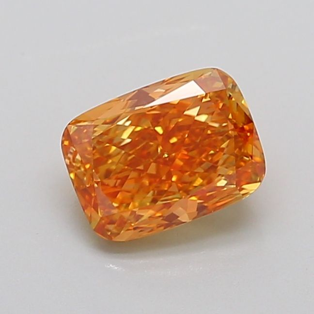 Cushion Fancy Intense Pinkish Orange Lab-grown Diamond 1.69ct VVS2 loose diamond