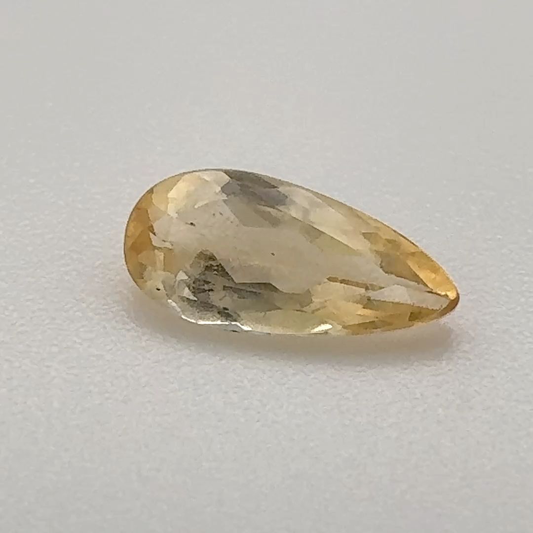 Pear Yellow Topaz 0.675ct loose gemstone