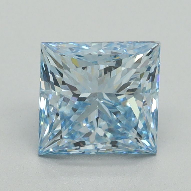 Princess Fancy Intense Blue Lab-grown Diamond 1.64ct VVS2 loose diamond