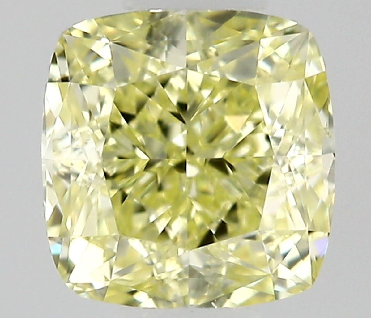 Cushion Fancy Yellow Natural Diamond 0.37ct VS2 loose diamond