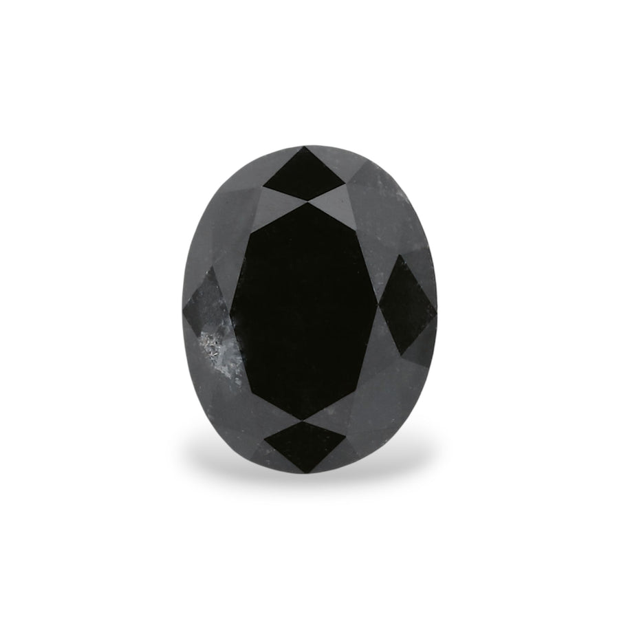 Oval Fancy Black Natural Diamond 1.36ct VVS2 loose diamond