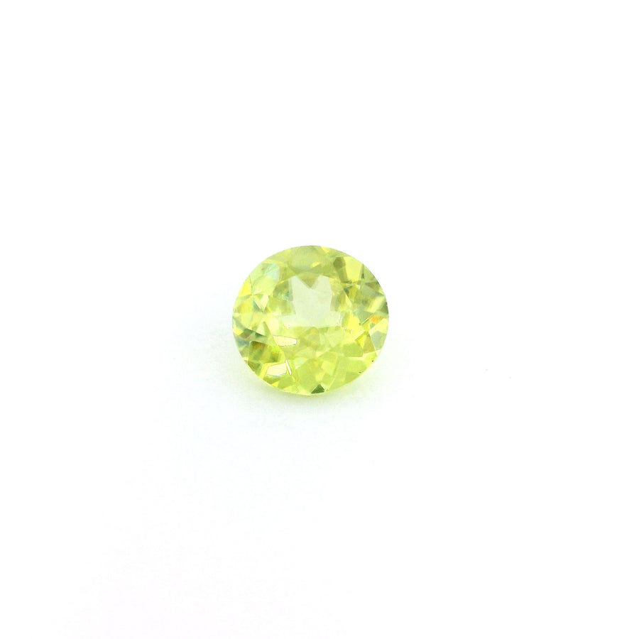 Round Green Sphene 0.9ct loose gemstone