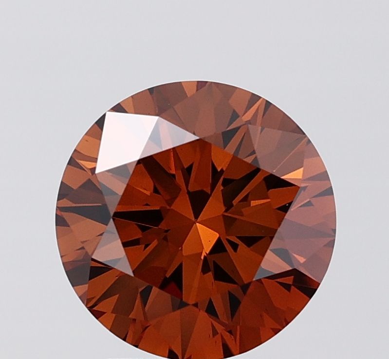 Round Fancy Deep Brown Lab-grown Diamond 3ct VS1 loose diamond