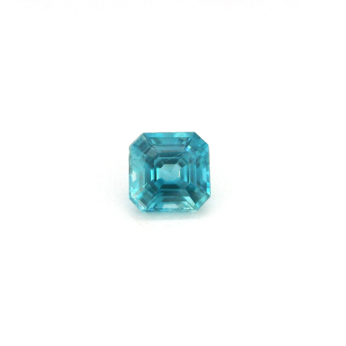 Octagonal Blue Zircon 1.54ct loose gemstone