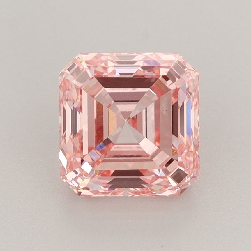 Square Emerald Fancy Intense Pink Lab-grown Diamond 2.14ct VS1 loose diamond