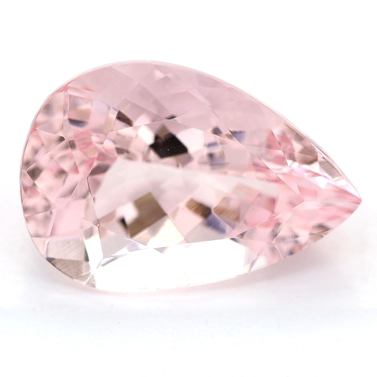 Pear Pink Morganite 3.8ct loose gemstone