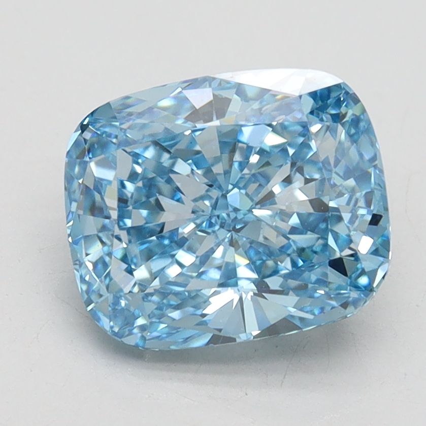 Cushion Fancy Vivid Blue Lab-grown Diamond 2.51ct VS1 loose diamond