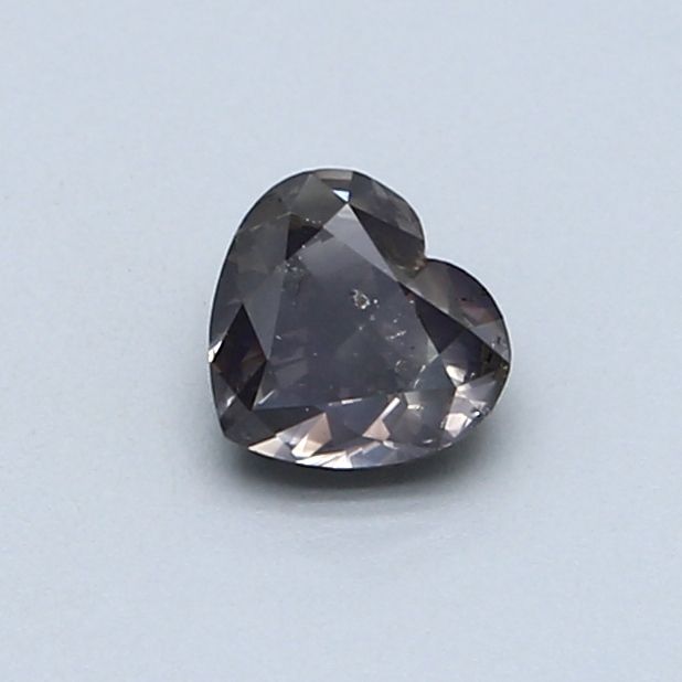 Heart Fancy Dark Gray Natural Diamond 0.49ct loose diamond