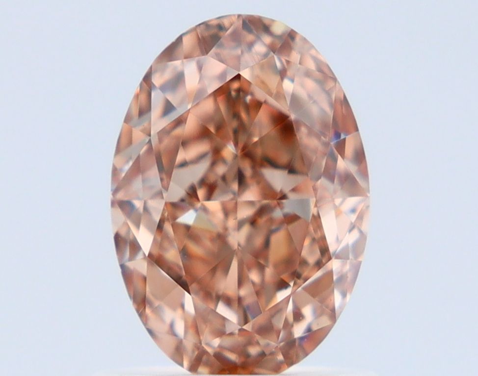 Oval Fancy Orange Brown Natural Diamond 1.2ct VS2 loose diamond