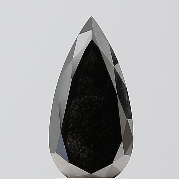 Pear Black Lab-grown Diamond 1.16ct VVS2 loose diamond