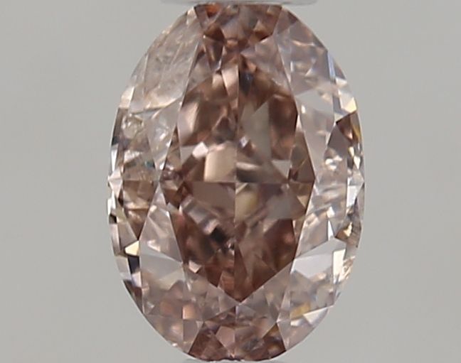 Oval Fancy Pinkish Brown Natural Diamond 0.56ct I1 loose diamond