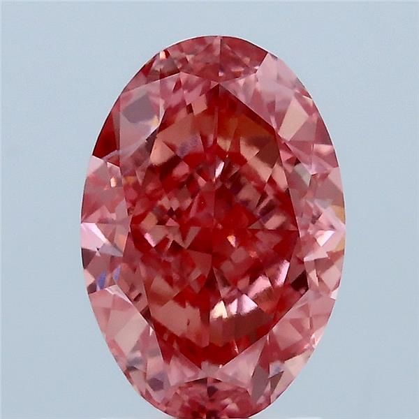 Oval Fancy Vivid Pink Lab-grown Diamond 2.65ct VVS2 loose diamond