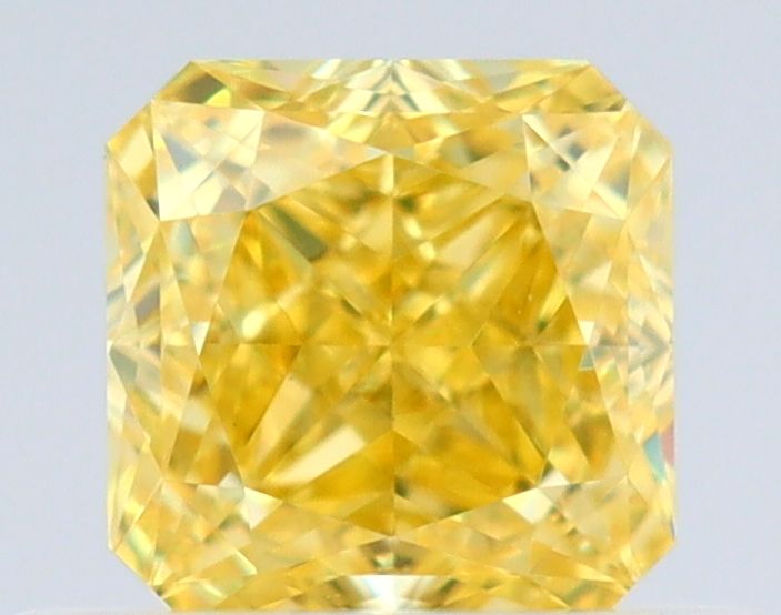 Square Fancy Intense Yellow Natural Diamond 0.51ct VVS2 loose diamond